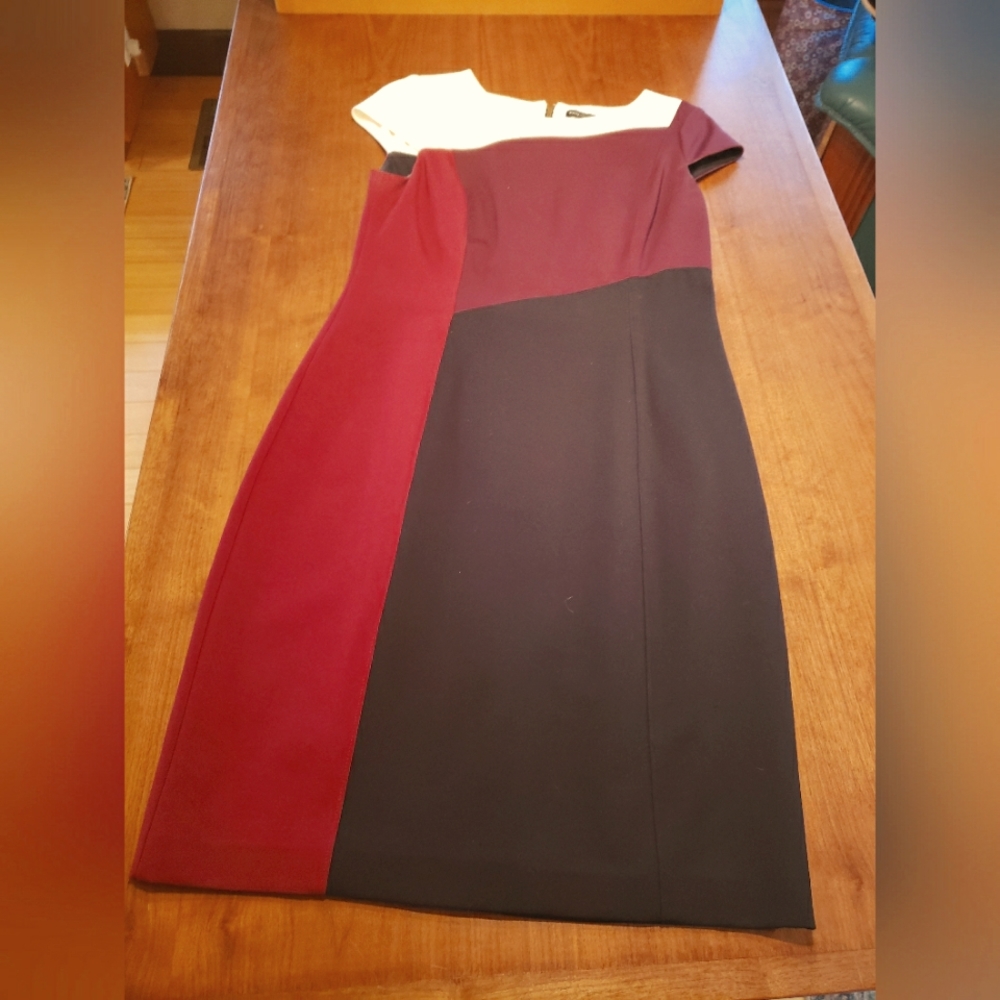 White House/Black Market sheath dress with cap sleeves